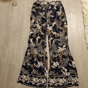 Floral Wide Leg Soft Pants